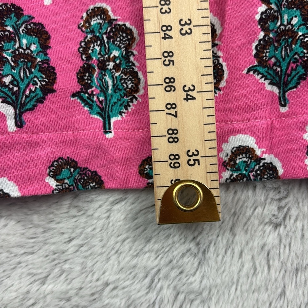 Boden Swing Jersey Dress Pink Artisan Bloom Sleeveless  Women 16-18 NO WAIST TIE - Picture 5 of 13
